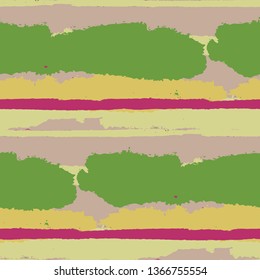 Seamless Background with Stripes Painted Lines. Texture with Horizontal Brush Strokes. Scribbled Grunge Rapport for Sportswear, Fabric, Wallpaper. Rustic Vector Background with Stripes