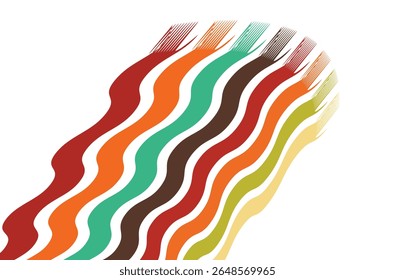 seamless background with stripes in retro style. vector illustration