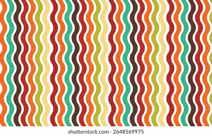Fondo sin fisuras con rayas en estilo retro. Ilustración vectorial
