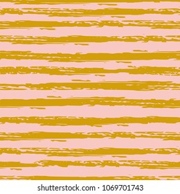 Seamless background of stripes. Vector watercolor. Fashionable hand-drawn lines. Grunge texture. Suitable for textile printing, packaging.