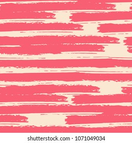 Seamless background of stripes. Vector watercolor. Fashionable hand-drawn lines. Grunge texture. Suitable for textile printing, packaging.