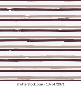 Seamless background of stripes. Vector watercolor. Fashionable hand-drawn lines. Grunge texture. Suitable for textile printing, packaging.