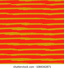Seamless background of stripes. Vector watercolor. Fashionable hand-drawn lines. Grunge texture. Suitable for textile printing, packaging.