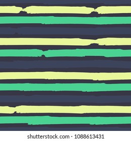 Seamless background of stripes. Vector watercolor. Fashionable hand-drawn lines. Grunge texture. Suitable for textile printing, packaging.