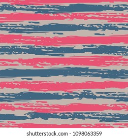 Seamless background of stripes. Vector watercolor. Fashionable hand-drawn lines. Grunge texture. Suitable for textile printing, packaging.
