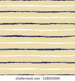Seamless background of stripes. Vector watercolor. Fashionable hand-drawn lines. Grunge texture. Suitable for textile printing, packaging.