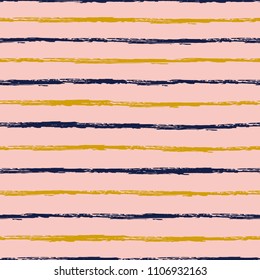 Seamless background of stripes. Vector watercolor. Fashionable hand-drawn lines. Grunge texture. Suitable for textile printing, packaging.