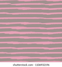 Seamless background of stripes. Vector watercolor. Fashionable hand-drawn lines. Grunge texture. Suitable for textile printing, packaging.