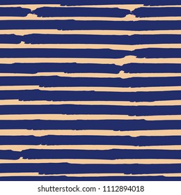 Seamless background of stripes. Vector watercolor. Fashionable hand-drawn lines. Grunge texture. Suitable for textile printing, packaging.