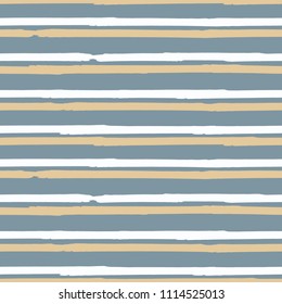 Seamless background of stripes. Vector watercolor. Fashionable hand-drawn lines. Grunge texture. Suitable for textile printing, packaging.