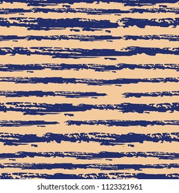 Seamless background of stripes. Vector watercolor. Fashionable hand-drawn lines. Grunge texture. Suitable for textile printing, packaging.