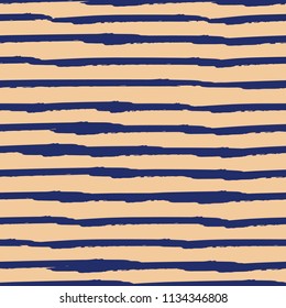 Seamless background of stripes. Vector watercolor. Fashionable hand-drawn lines. Grunge texture. Suitable for textile printing, packaging.