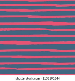 Seamless background of stripes. Vector watercolor. Fashionable hand-drawn lines. Grunge texture. Suitable for textile printing, packaging.