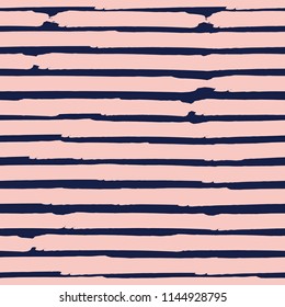 Seamless background of stripes. Vector watercolor. Fashionable hand-drawn lines. Grunge texture. Suitable for textile printing, packaging.