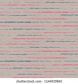 Seamless background of stripes. Vector watercolor. Fashionable hand-drawn lines. Grunge texture. Suitable for textile printing, packaging.