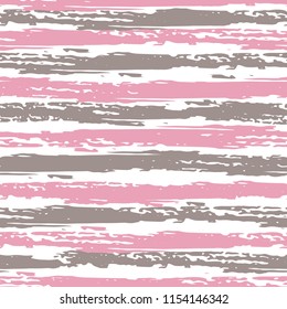 Seamless background of stripes. Vector watercolor. Fashionable hand-drawn lines. Grunge texture. Suitable for textile printing, packaging.