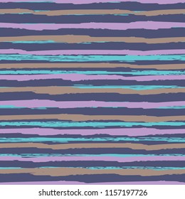 Seamless background of stripes. Vector watercolor. Fashionable hand-drawn lines. Grunge texture. Suitable for textile printing, packaging.