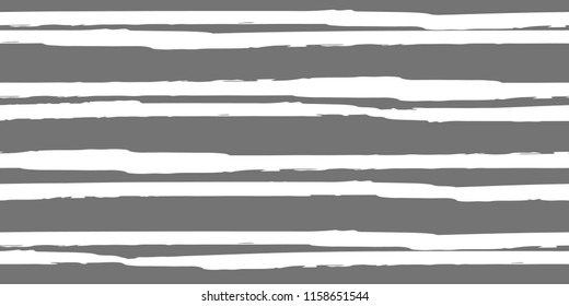 Seamless Background of Stripes. Vector Watercolor. Hand Drawn Lines in Watercolor Style. Grunge Texture.  Cloth, Textile Design, Linen, Fabric.