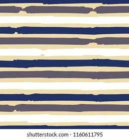 Seamless background of stripes. Vector watercolor. Fashionable hand-drawn lines. Grunge texture. Suitable for textile printing, packaging.
