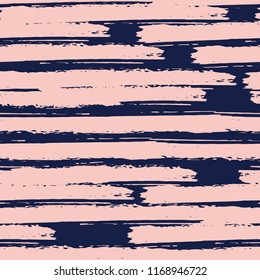 Seamless background of stripes. Vector watercolor. Fashionable hand-drawn lines. Grunge texture. Suitable for textile printing, packaging.