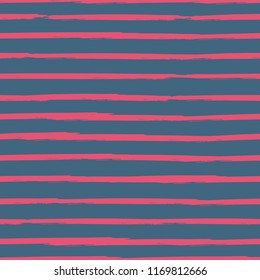 Seamless background of stripes. Vector watercolor. Fashionable hand-drawn lines. Grunge texture. Suitable for textile printing, packaging.