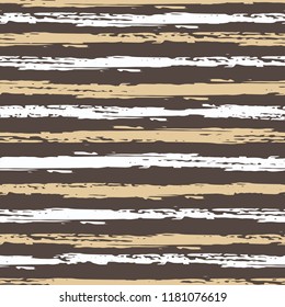 Seamless background of stripes. Vector watercolor. Fashionable hand-drawn lines. Grunge texture. Suitable for textile printing, packaging.