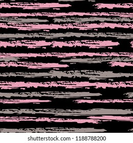Seamless background of stripes. Vector watercolor. Fashionable hand-drawn lines. Grunge texture. Suitable for textile printing, packaging.