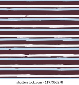 Seamless background of stripes. Vector watercolor. Fashionable hand-drawn lines. Grunge texture. Suitable for textile printing, packaging.