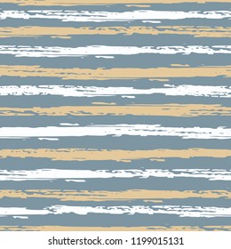 Seamless background of stripes. Vector watercolor. Fashionable hand-drawn lines. Grunge texture. Suitable for textile printing, packaging.