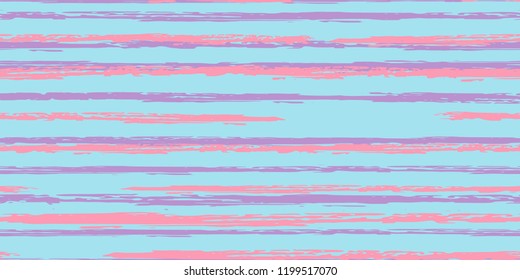 Seamless Background of Stripes. Vector Watercolor. Hand Drawn Lines in Watercolor Style. Grunge Stripes with Painted Brush Strokes.  Cloth, Textile Design, Linen, Fabric.
