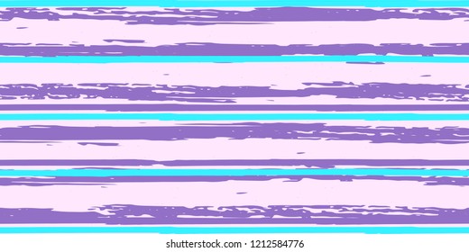 Seamless Background of Stripes. Vector Watercolor.  Fashionable Hand Lines. Grunge Texture.  Suitable for Textile Printing, Packaging.