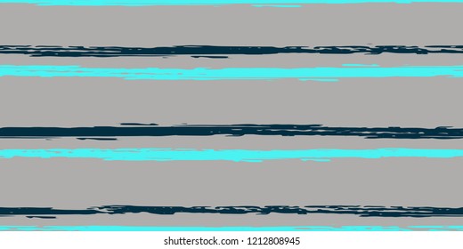 Seamless Background of Stripes. Vector Watercolor. Hand Drawn Lines in Watercolor Style. Grunge Texture.  Cloth, Textile Design, Linen, Fabric.