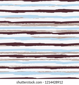 Seamless background of stripes. Vector watercolor. Fashionable hand-drawn lines. Grunge texture. Suitable for textile printing, packaging.