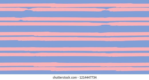 Seamless Background of Stripes. Vector Watercolor.  Fashionable Hand Lines. Grunge Texture.  Suitable for Textile Printing, Packaging.