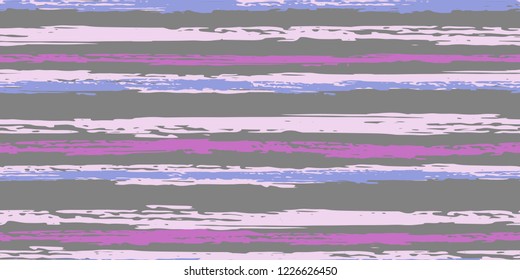 Seamless Background of Stripes. Vector Watercolor.  Fashionable Hand Lines. Grunge Texture.  Cloth, Textile Design, Linen, Fabric.