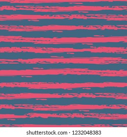 Seamless background of stripes. Vector watercolor. Fashionable hand-drawn lines. Grunge texture. Suitable for textile printing, packaging.