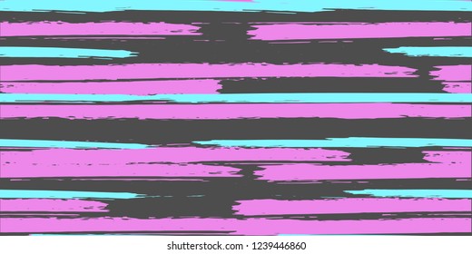 Seamless Background of Stripes. Vector Watercolor. Hand Drawn Lines in Watercolor Style. Grunge Texture.  Cloth, Textile Design, Linen, Fabric.