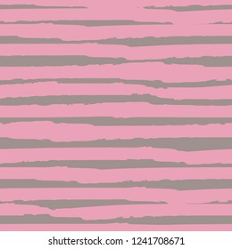 Seamless background of stripes. Vector watercolor. Fashionable hand-drawn lines. Grunge texture. Suitable for textile printing, packaging.