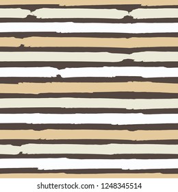 Seamless background of stripes. Vector watercolor. Fashionable hand-drawn lines. Grunge texture. Suitable for textile printing, packaging.