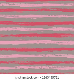 Seamless background of stripes. Vector watercolor. Fashionable hand-drawn lines. Grunge texture. Suitable for textile printing, packaging.