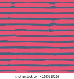 Seamless background of stripes. Vector watercolor. Fashionable hand-drawn lines. Grunge texture. Suitable for textile printing, packaging.