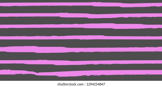 Seamless Background of Stripes. Vector Watercolor. Hand Drawn Lines in Watercolor Style. Grunge Stripes with Painted Brush Strokes.  Suitable for Textile Printing, Packaging.