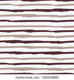 Seamless background of stripes. Vector watercolor. Fashionable hand-drawn lines. Grunge texture. Suitable for textile printing, packaging.