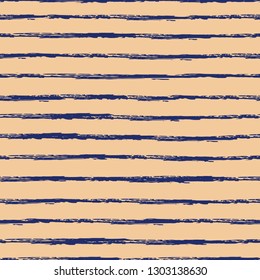 Seamless background of stripes. Vector watercolor. Fashionable hand-drawn lines. Grunge texture. Suitable for textile printing, packaging.