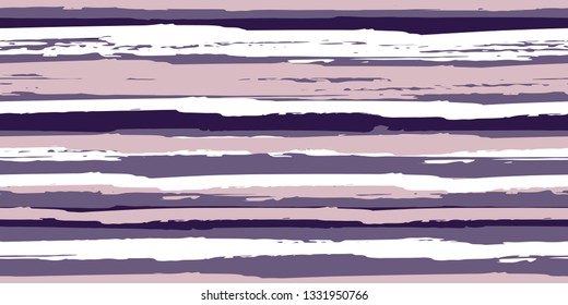 Seamless Background of Stripes. Vector Watercolor.  Fashionable Hand Lines. Grunge Stripes with Painted Brush Strokes.  Suitable for Textile Printing, Packaging.