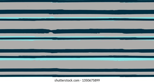 Seamless Background of Stripes. Vector Watercolor.  Fashionable Hand Lines. Grunge Texture.  Suitable for Textile Printing, Packaging.