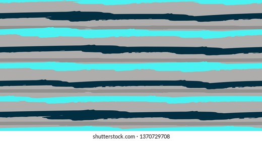 Seamless Background of Stripes. Vector Watercolor. Hand Drawn Lines in Watercolor Style. Grunge Texture.  Cloth, Textile Design, Linen, Fabric.