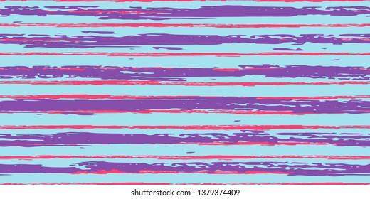 Seamless Background of Stripes. Vector Watercolor. Hand Drawn Lines in Watercolor Style. Grunge Stripes with Painted Brush Strokes.  Cloth, Textile Design, Linen, Fabric.