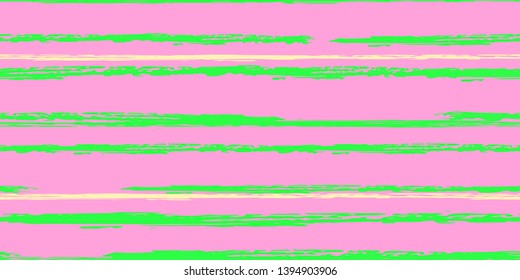 Seamless Background of Stripes. Vector Watercolor. Hand Drawn Lines in Watercolor Style. Grunge Stripes with Painted Brush Strokes.  Suitable for Textile Printing, Packaging.