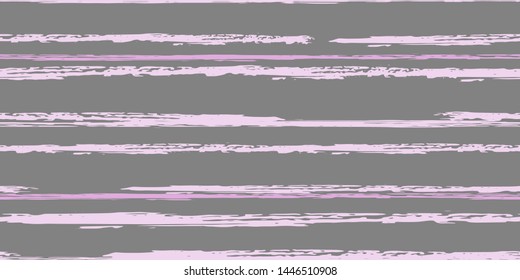 Seamless Background of Stripes. Vector Watercolor. Hand Drawn Lines in Watercolor Style. Grunge Stripes with Painted Brush Strokes.  Cloth, Textile Design, Linen, Fabric.